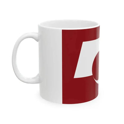Flag of Kumamoto Prefecture Japan - White Coffee Mug - Go Mug Yourself