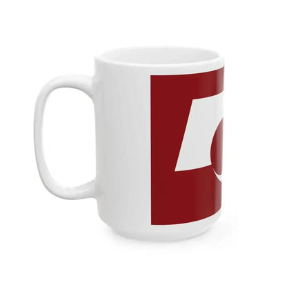 Flag of Kumamoto Prefecture Japan - White Coffee Mug - Go Mug Yourself