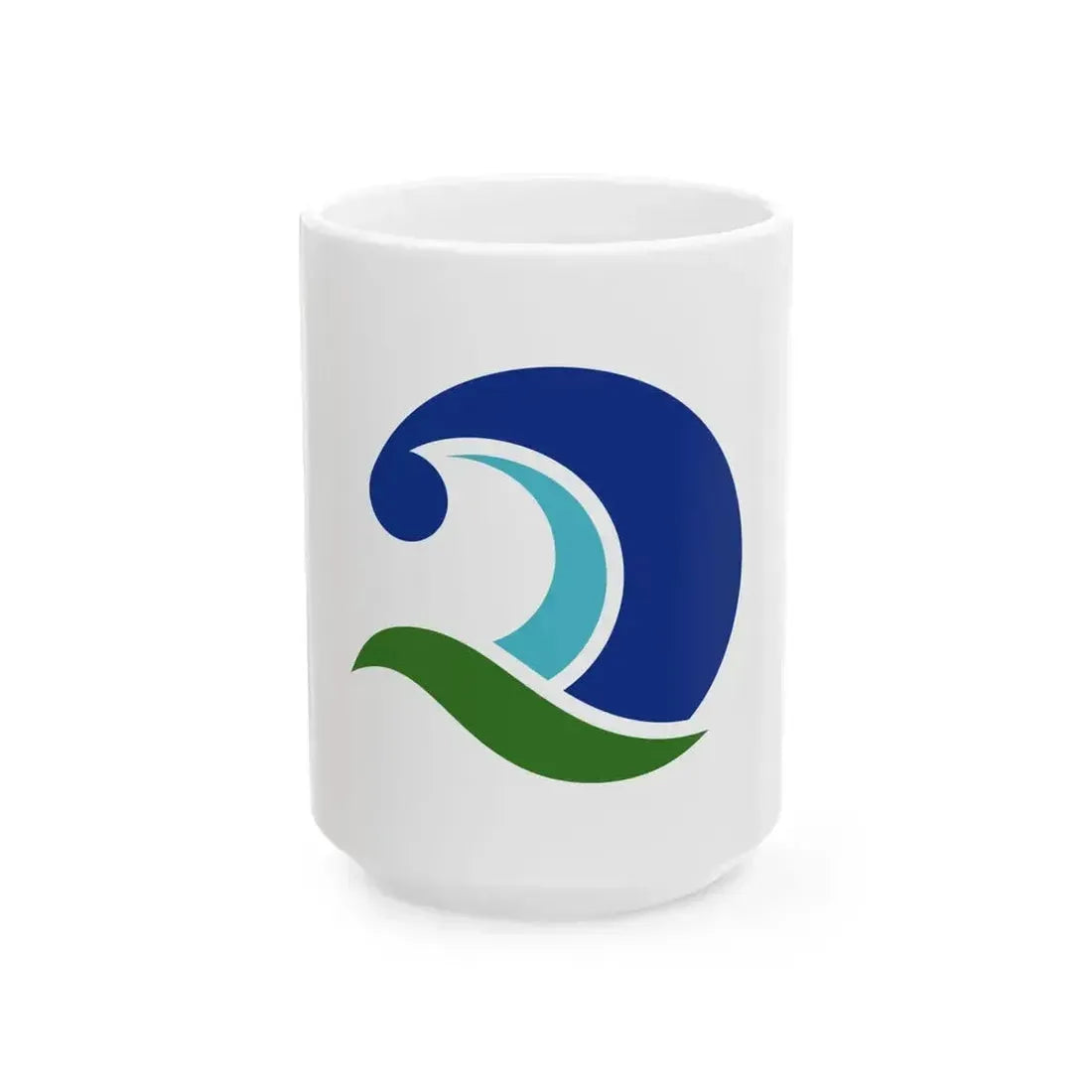 Flag of Kumano Mie (Japan) White Coffee Mug 15oz - Go Mug Yourself