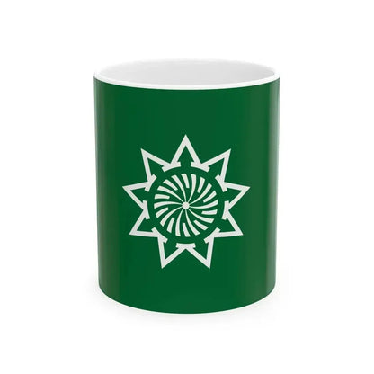 Flag of Kumatori Osaka (Japan) White Coffee Mug 11oz - Go Mug Yourself
