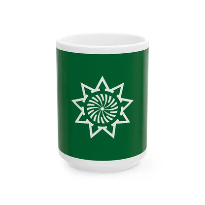 Flag of Kumatori Osaka (Japan) White Coffee Mug 15oz - Go Mug Yourself