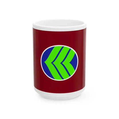 Flag of Kumejima Okinawa (Japan) White Coffee Mug 15oz - Go Mug Yourself