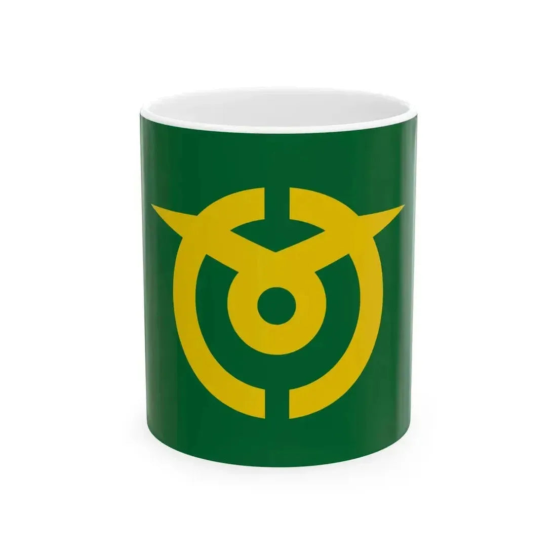 Flag of Kumenan Okayama (Japan) White Coffee Mug 11oz - Go Mug Yourself