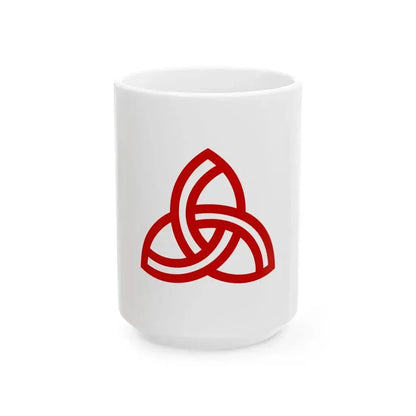 Flag of Kumihama Kyoto 1955-2004 (Japan) White Coffee Mug 15oz - Go Mug Yourself