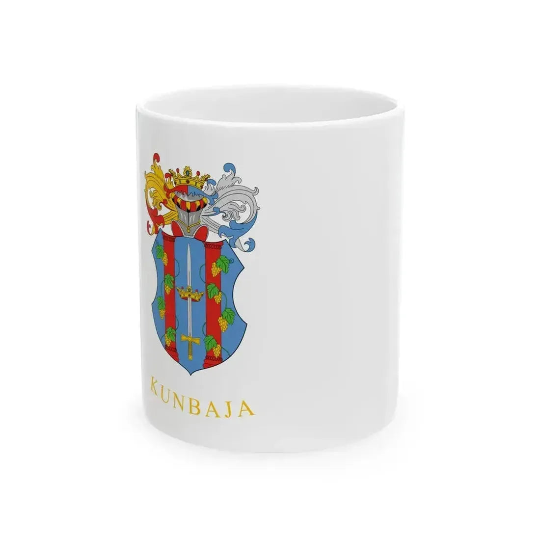 Flag of Kunbaja (Hungary) White Coffee Mug 11oz - Go Mug Yourself