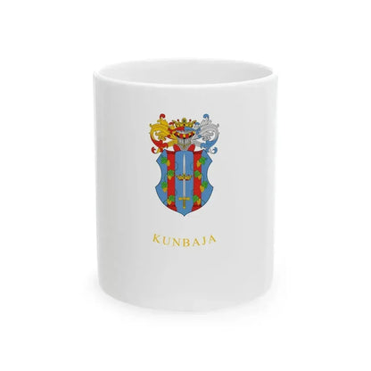 Flag of Kunbaja vertical (Hungary) White Coffee Mug 11oz - Go Mug Yourself