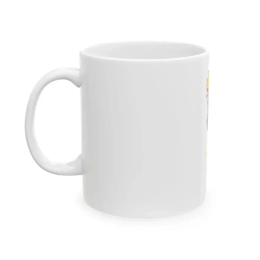 Flag of Kunbaja vertical (Hungary) White Coffee Mug - Go Mug Yourself
