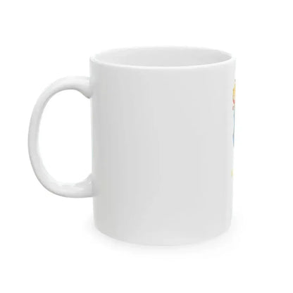 Flag of Kunbaja vertical (Hungary) White Coffee Mug - Go Mug Yourself