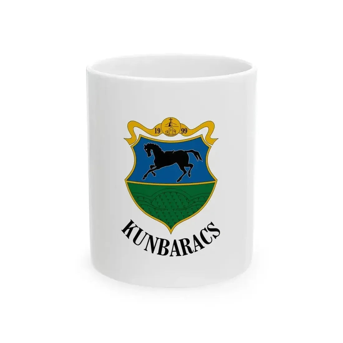 Flag of Kunbaracs (Hungary) White Coffee Mug 11oz - Go Mug Yourself