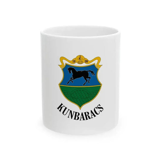 Flag of Kunbaracs (Hungary) White Coffee Mug 11oz - Go Mug Yourself