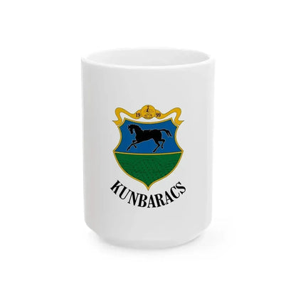 Flag of Kunbaracs (Hungary) White Coffee Mug 15oz - Go Mug Yourself