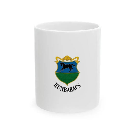 Flag of Kunbaracs vertical (Hungary) White Coffee Mug 11oz - Go Mug Yourself