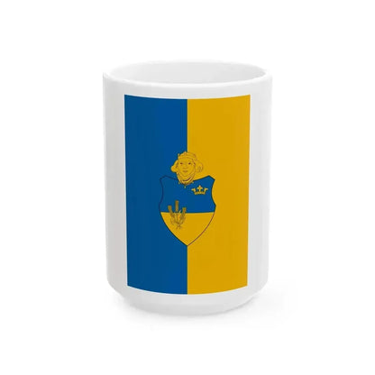 Flag of Kungos (Hungary) White Coffee Mug 15oz - Go Mug Yourself