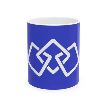 Flag of Kunimi Fukushima (Japan) White Coffee Mug 11oz - Go Mug Yourself