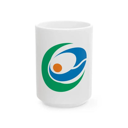 Flag of Kunisaki Oita (Japan) White Coffee Mug 15oz - Go Mug Yourself