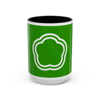 Flag of Kunitachi Tokyo Japan - Accent Coffee Mug 15oz Black - Go Mug Yourself