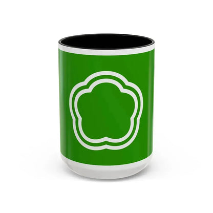 Flag of Kunitachi Tokyo Japan - Accent Coffee Mug 15oz Black - Go Mug Yourself
