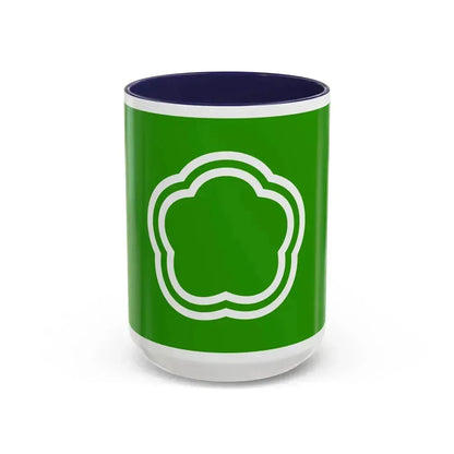 Flag of Kunitachi Tokyo Japan - Accent Coffee Mug 15oz Navy - Go Mug Yourself