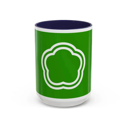 Flag of Kunitachi Tokyo Japan - Accent Coffee Mug 15oz Navy - Go Mug Yourself