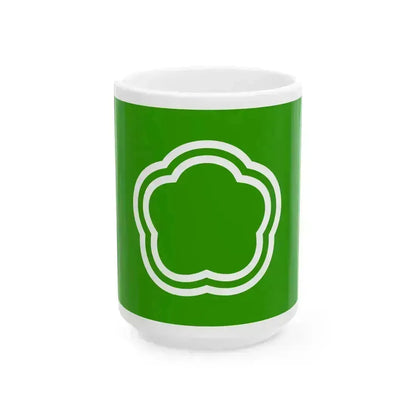 Flag of Kunitachi Tokyo (Japan) White Coffee Mug 15oz - Go Mug Yourself