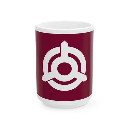 Flag of Kunitomi Miyazaki (Japan) White Coffee Mug 15oz - Go Mug Yourself