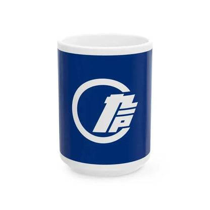 Flag of Kunohe Iwate no text (Japan) White Coffee Mug 15oz - Go Mug Yourself