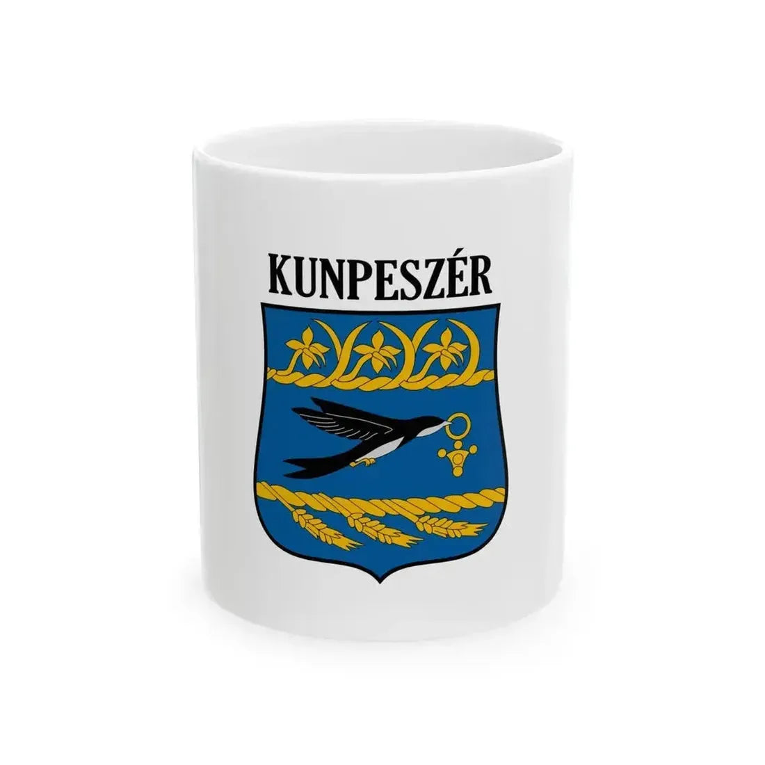 Flag of Kunpeszer (Hungary) White Coffee Mug 11oz - Go Mug Yourself
