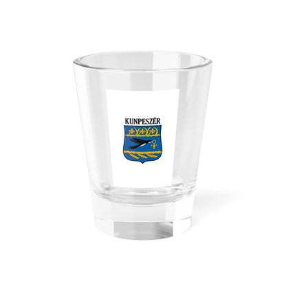 Flag of Kunpeszer vertical (Hungary) Shot Glass 1.5oz 1.5oz - Go Mug Yourself