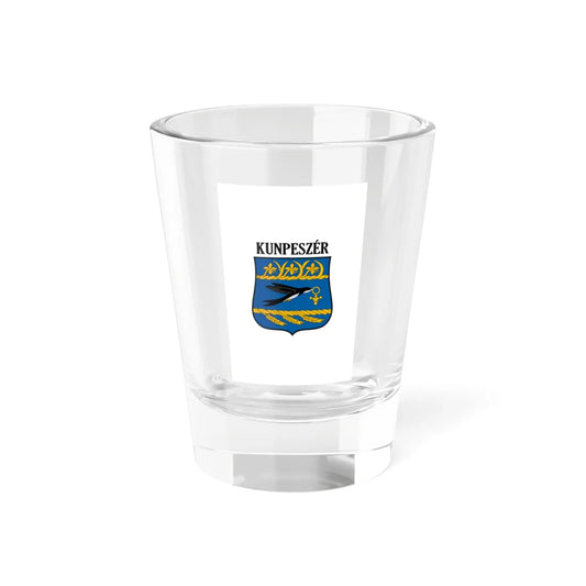 Flag of Kunpeszer vertical (Hungary) Shot Glass 1.5oz 1.5oz - Go Mug Yourself