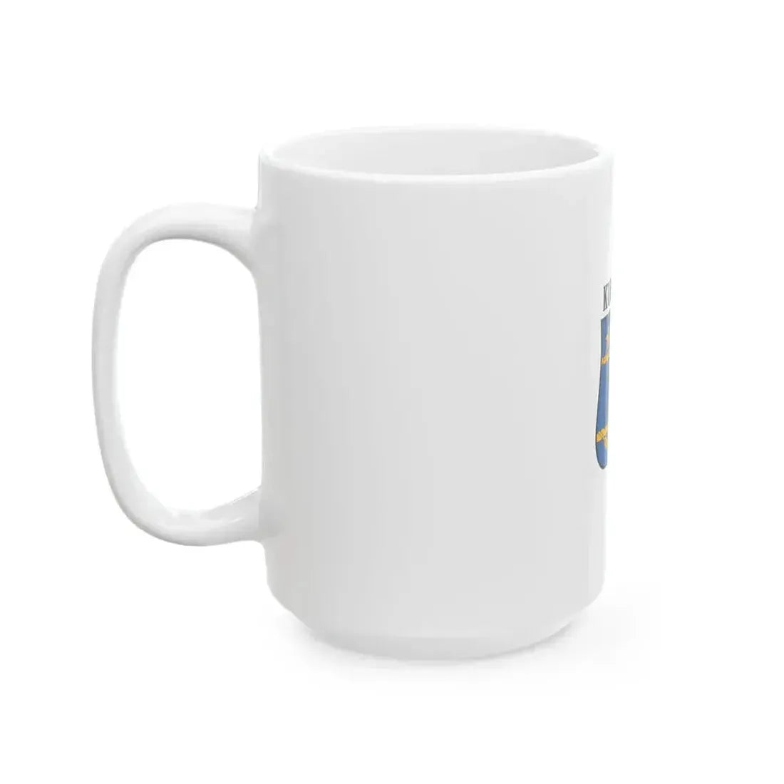 Flag of Kunpeszer vertical (Hungary) White Coffee Mug - Go Mug Yourself