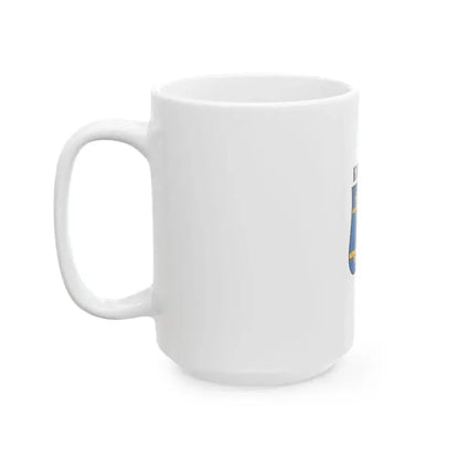 Flag of Kunpeszer vertical (Hungary) White Coffee Mug - Go Mug Yourself
