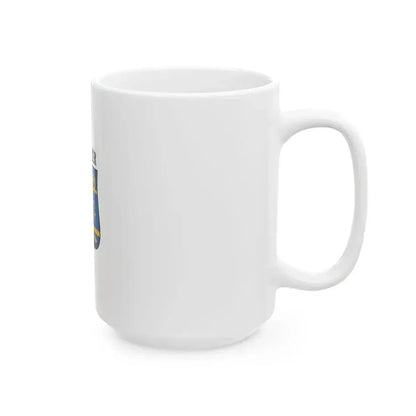 Flag of Kunpeszer vertical (Hungary) White Coffee Mug - Go Mug Yourself