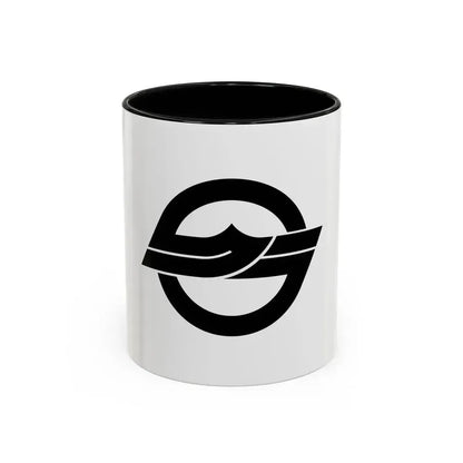 Flag of Kurashiki Okayama Japan - Accent Coffee Mug 11oz Black - Go Mug Yourself
