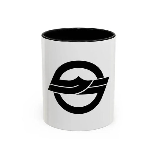 Flag of Kurashiki Okayama Japan - Accent Coffee Mug 11oz Black - Go Mug Yourself