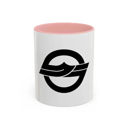Flag of Kurashiki Okayama Japan - Accent Coffee Mug 11oz Pink - Go Mug Yourself
