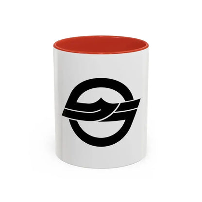 Flag of Kurashiki Okayama Japan - Accent Coffee Mug 11oz Red - Go Mug Yourself