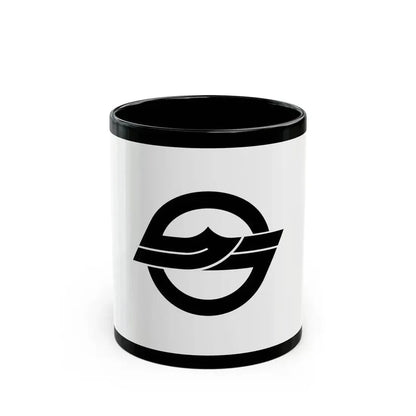 Flag of Kurashiki Okayama Japan - Black Coffee Mug 11oz - Go Mug Yourself