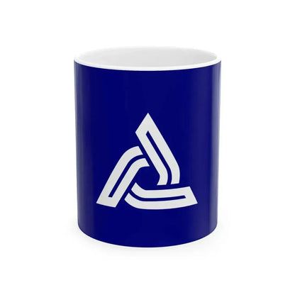 Flag of Kuratake Kumamoto 1965-2006 (Japan) White Coffee Mug 11oz - Go Mug Yourself