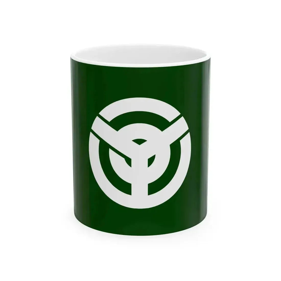 Flag of Kurate Fukuoka (Japan) White Coffee Mug 11oz - Go Mug Yourself