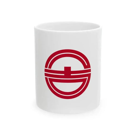 Flag of Kurayoshi Tottori (Japan) White Coffee Mug 11oz - Go Mug Yourself