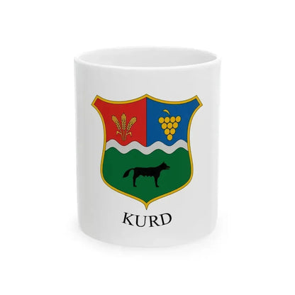 Flag of Kurd Hungary (Hungary) White Coffee Mug 11oz - Go Mug Yourself