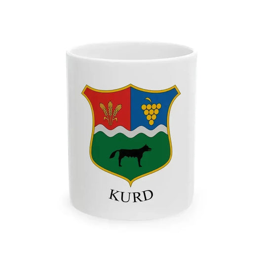 Flag of Kurd Hungary (Hungary) White Coffee Mug 11oz - Go Mug Yourself