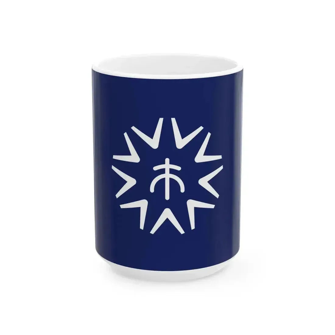 Flag of Kure Hiroshima (Japan) White Coffee Mug 15oz - Go Mug Yourself