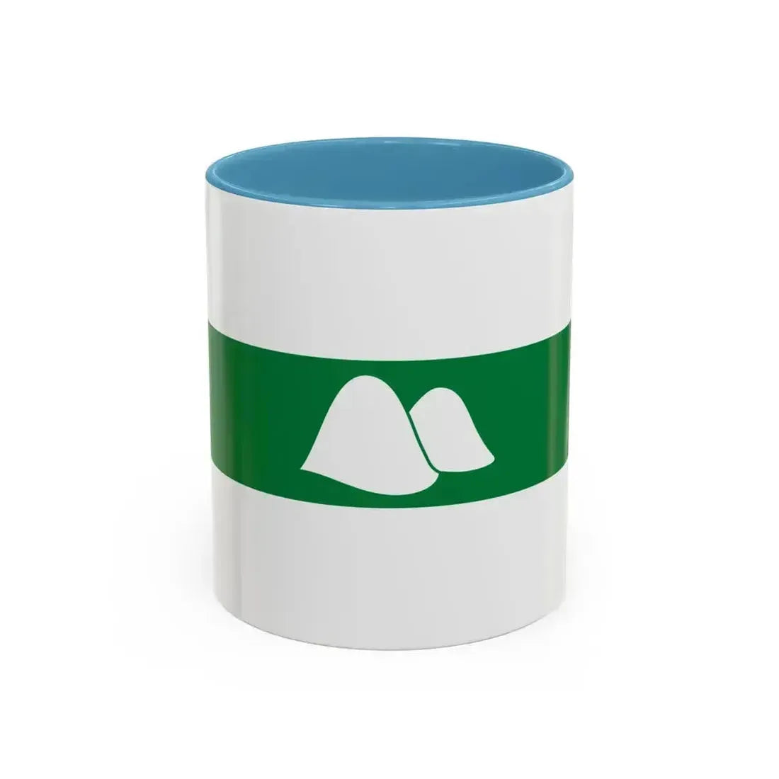 Flag of Kurgan Oblast Russia - Accent Coffee Mug 11oz Light Blue - Go Mug Yourself