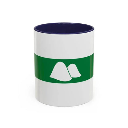 Flag of Kurgan Oblast Russia - Accent Coffee Mug 11oz Navy - Go Mug Yourself