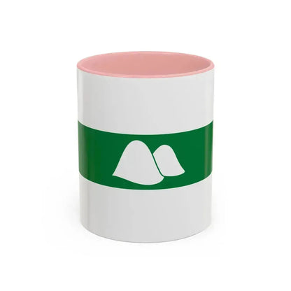 Flag of Kurgan Oblast Russia - Accent Coffee Mug 11oz Pink - Go Mug Yourself