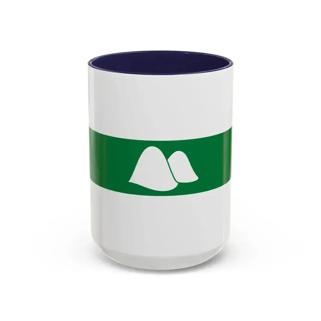 Flag of Kurgan Oblast Russia - Accent Coffee Mug 15oz Navy - Go Mug Yourself