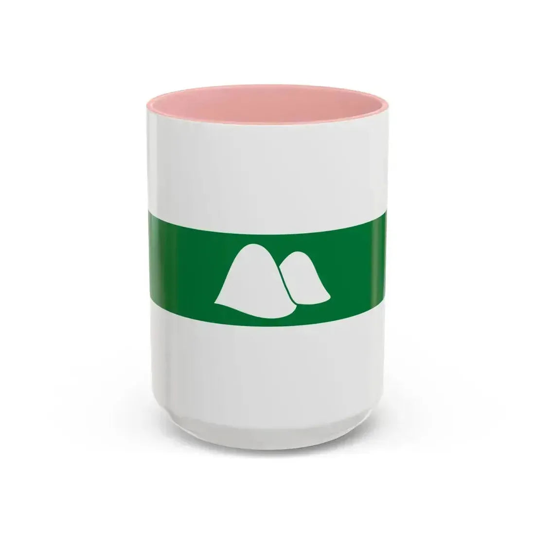 Flag of Kurgan Oblast Russia - Accent Coffee Mug 15oz Pink - Go Mug Yourself