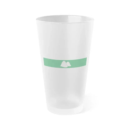 Flag of Kurgan Oblast Russia - Frosted Pint Glass 16oz 16oz Frosted - Go Mug Yourself