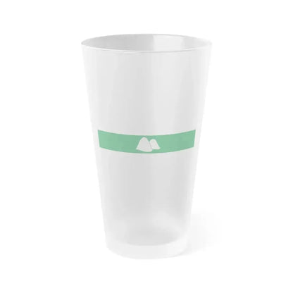 Flag of Kurgan Oblast Russia - Frosted Pint Glass 16oz 16oz Frosted - Go Mug Yourself